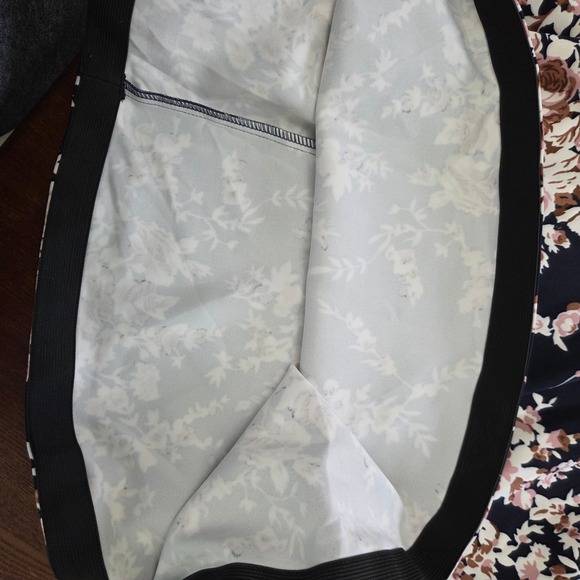 B Darlin Floral Halter Maxi Dress Navy Pink Formal Prom Womens 1/2 NWT - Picture 9 of 11